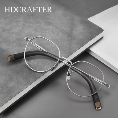 Monture de lunettes en titane pur pour hommes et femmes,