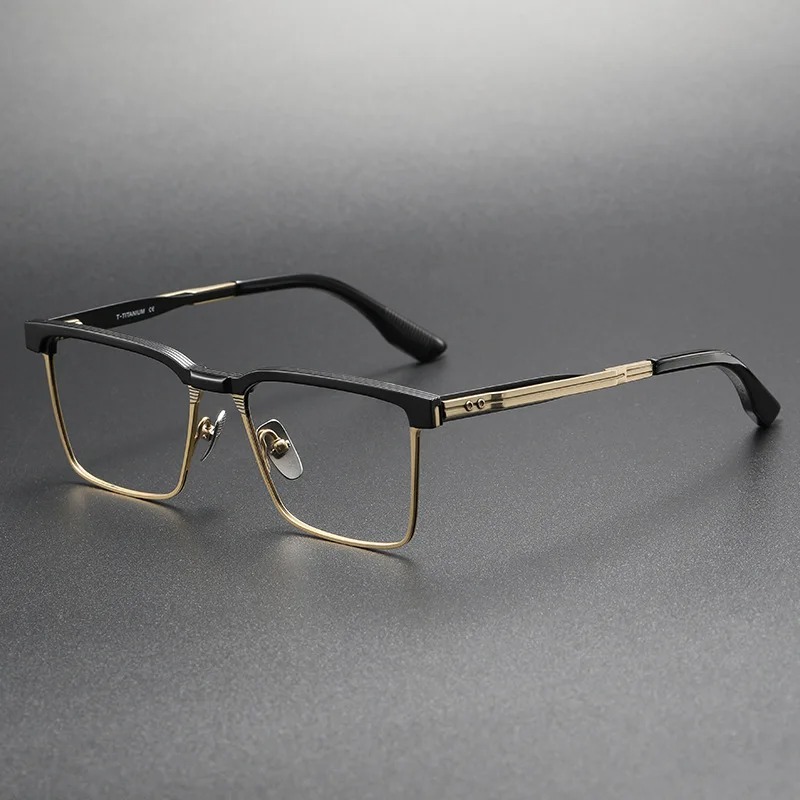 Monture de lunettes en titane pur pour hommes
