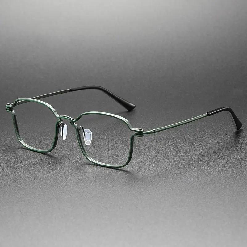 Monture de lunettes en titane pour hommes et femmes, lunettes optiques de haute qualité, de grande taille pour la lecture.
