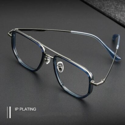 Monture de lunettes rétro surdimensionnée pour hommes