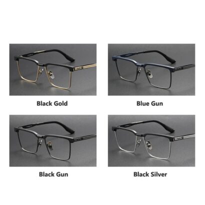 Monture de lunettes en titane pur pour hommes