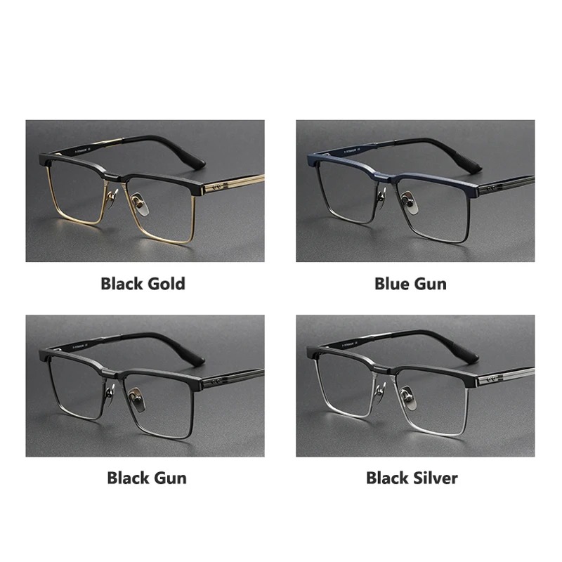 Monture de lunettes en titane pur pour hommes