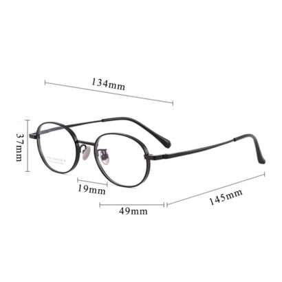 Lunettes de lecture en titane pur pour hommes et femmes