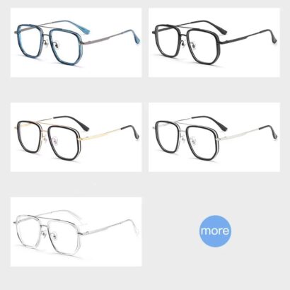 Monture de lunettes rétro surdimensionnée pour hommes