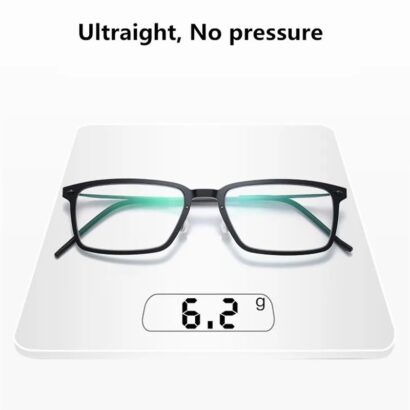 Monture de lunettes carrée pour hommes, titane pur ultraléger, lunettes sans vis, lentilles optiques, montures de lunettes