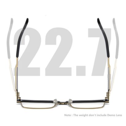 Monture de lunettes en titane pur pour hommes