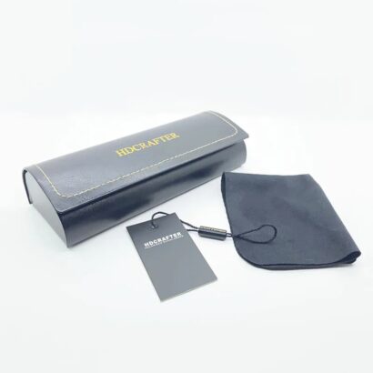 Lunettes à monture polygonale en titane pur pour hommes et femmes