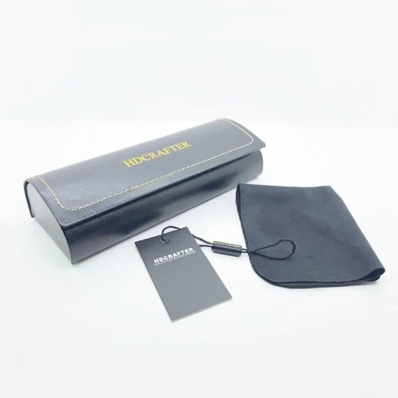 Lunettes à monture polygonale en titane pur pour hommes et femmes