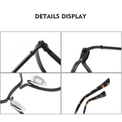 Monture de lunettes en titane pour hommes et femmes, lunettes optiques de haute qualité, de grande taille pour la lecture.