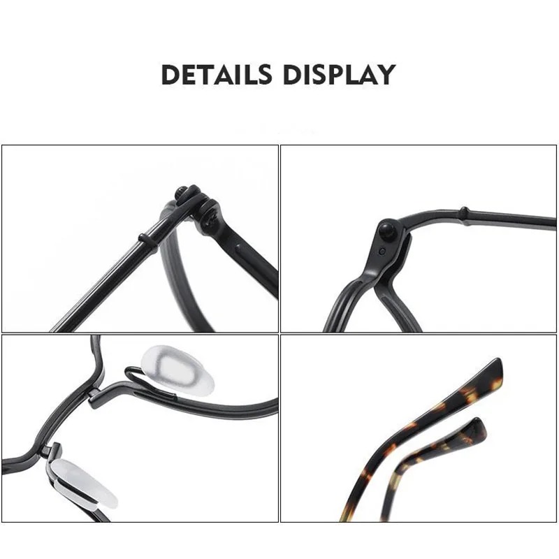Monture de lunettes en titane pour hommes et femmes, lunettes optiques de haute qualité, de grande taille pour la lecture.